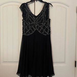 JKara Sequin Cocktail Dress